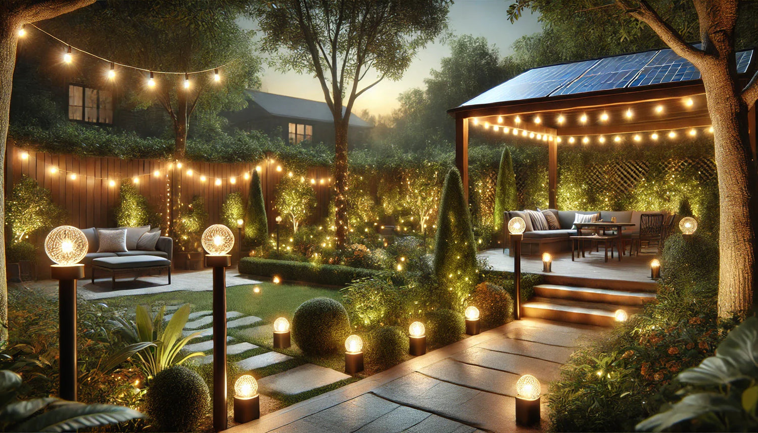 Garden Lighting & Solar String Lights