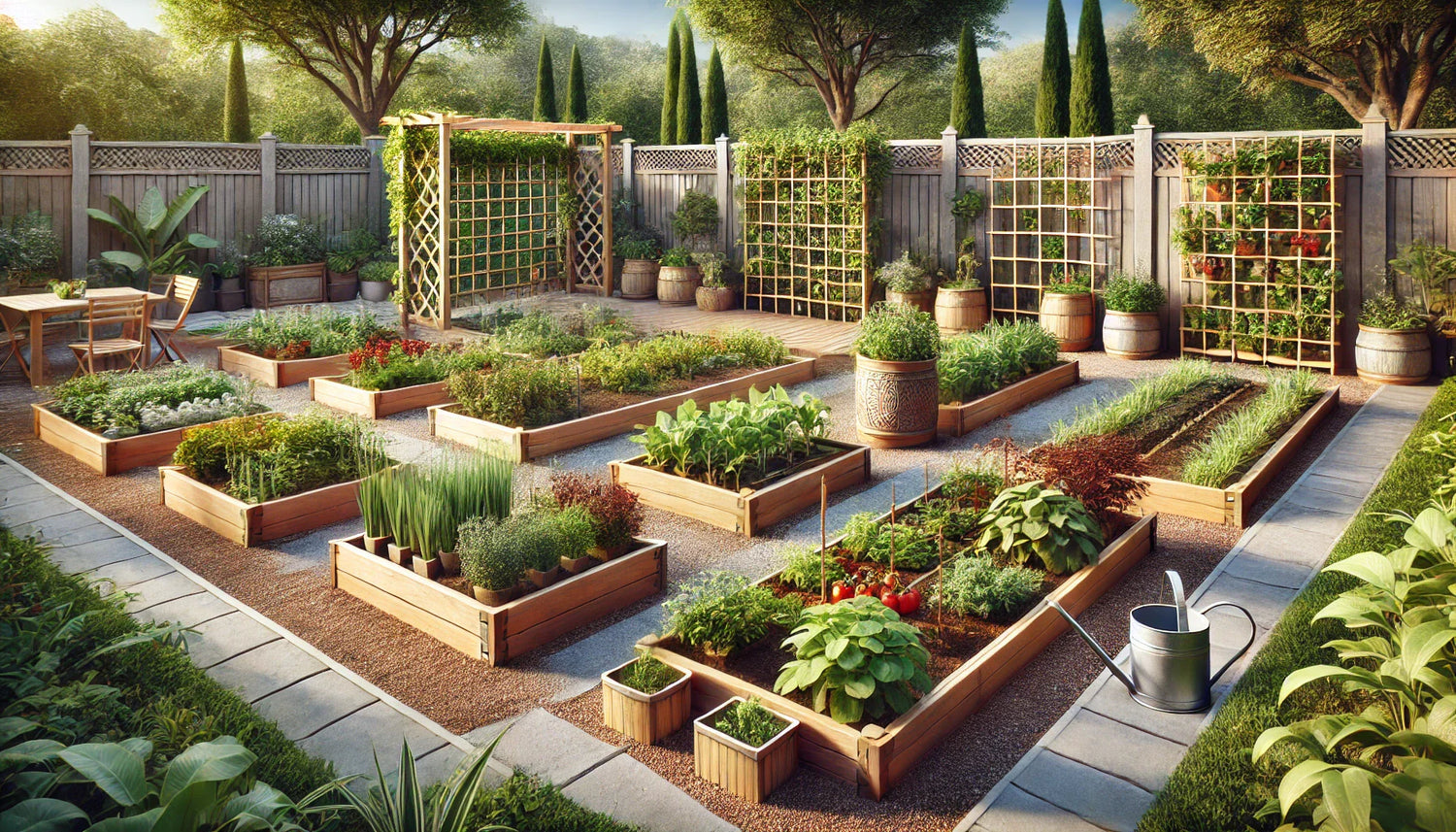 Raised Beds, Planters & Trellis Systems