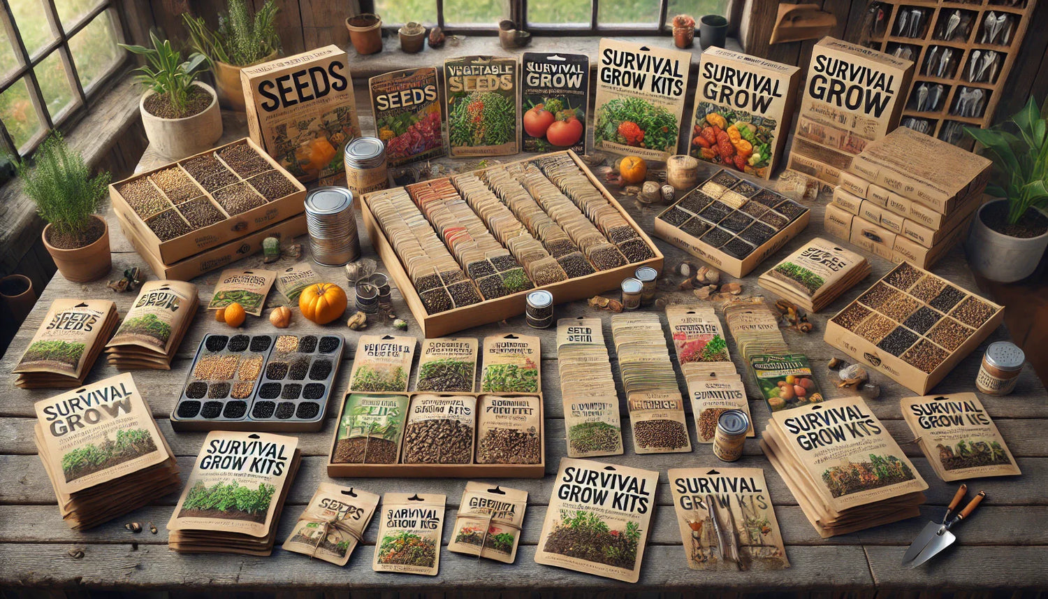 Seeds & Survival Grow Kits