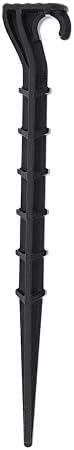 One Stop Outdoor USA Made - (100-Pack) 6" Heavy Duty Hold Stakes for 1/4" Drip Irrigation Tubing & Soaker Hose