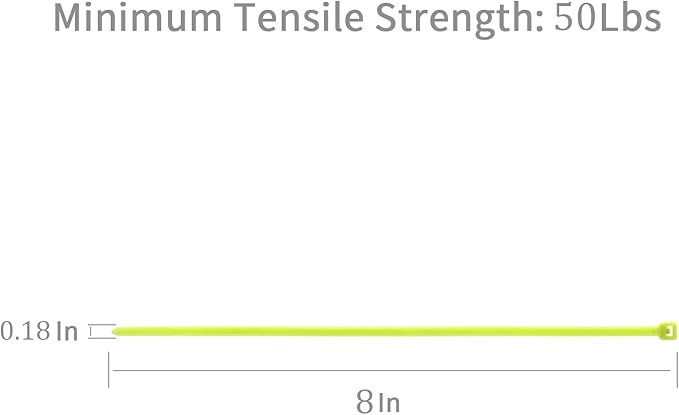 XINGO 1000 PCS Apple Green Zip Ties 8 Inch, 60 LBS Tensile Strength-Heavy Duty, Self-Locking Nylon Plastic Nylon Wire Ties for Indoor and Outdoor Use