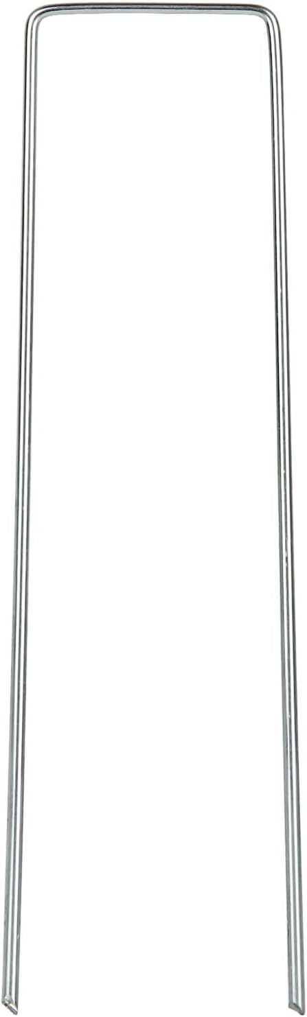 DAJAVE 200 Pack Landscape Staples 6 Inch, 11 Gauge Stakes Galvanized Garden Stakes, U-Shaped Garden Ground Stakes for Landscaping Barrier Fabric Irrigation Hoses Fixed Fences and Tents