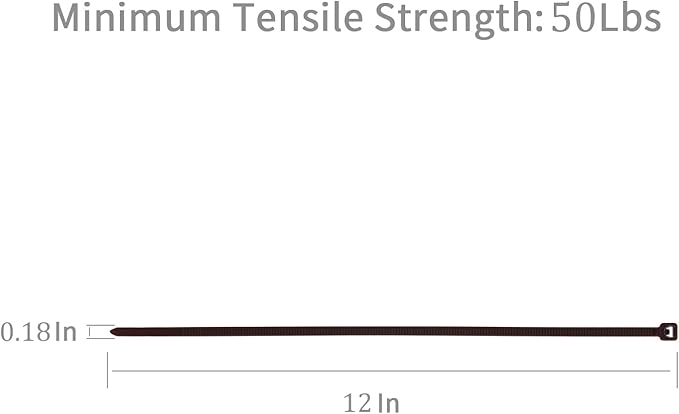 XINGO 1000 PCS Brown Zip Ties 12 Inch, 60 LBS Tensile Strength, Self-Locking Nylon Plastic Nylon PA66 Wire Ties for Indoor and Outdoor Use