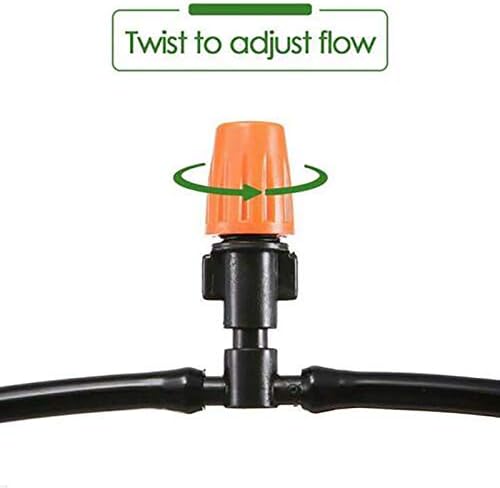 Drip Irrigation kit Plant Watering System Gravity Fed Irrigation Water Drip Setfor Garden Greenhouse Yard Lawn Home or Vacation Use 22M 8/11" Tube 30 Nozzles