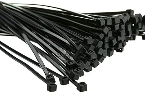SYD 4 Inch length, 18lb Small size Self Locking Nylon Cable Zip Ties -1000 Piece (Black)