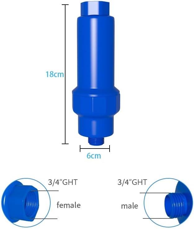 FS-TFC Calcium Inhibitor Filter, Removable and Replaceable Anti-Scale Inline Water Filter Misting System Protector for Mist Nozzle,2PACK