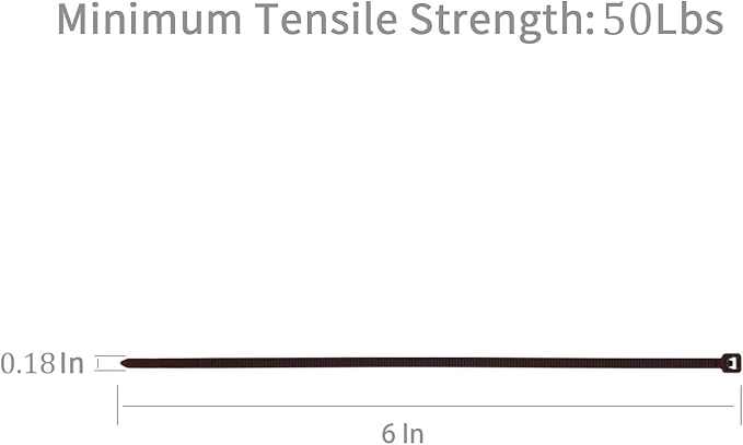 XINGO 100PCS Cable Zip Ties Heavy Duty, Premium Nylon Plastic Wire Ties with 50 Pounds Tensile Strength, Self-Locking Black Nylon Zip Ties for Indoor and Outdoor (6 inch, Brown)