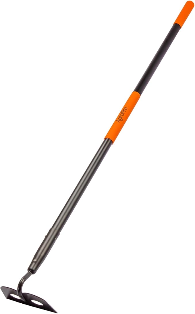 Garden Hoe for Weeding, Heavy Duty Hoe Garden Tool Long Handle, 58 Inches