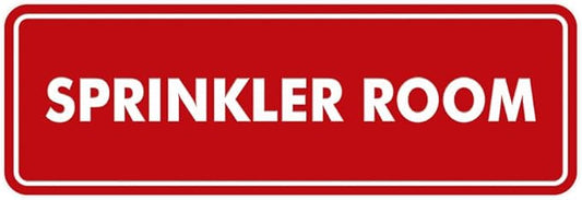 Signs ByLITA Standard Sprinkler Room Sign (Red) - Small