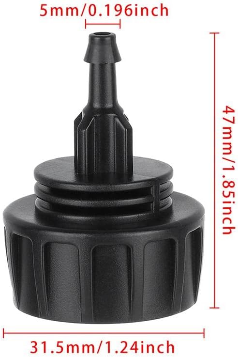 8Pcs Drip Irrigation Hose Connectors,1/4 Inch Drip Irrigation Tubing x 3/4 FHT Swivel Garden Faucet Adapter Hose Adapter Connectors(1 Barb)