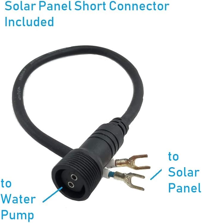 12V-18V DC Brushless Submersible Water Pump 898 GPH for Solar Fountain Koi Pond and Waterfall