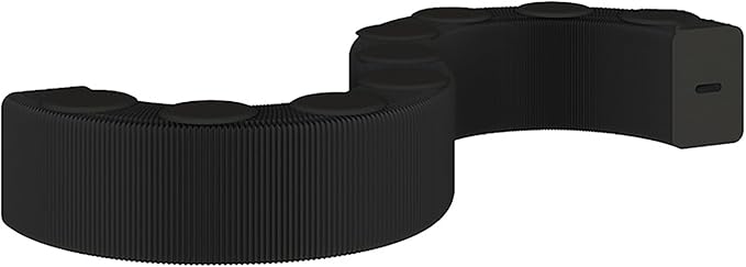 Foldable Kraft Paper Stool, Honeycomb Accordion Folding Bench, Collapsible Paper Stool for Small Spaces, Portable Footrest and Side Table for Living Room and Office,Black-44×31×600cm