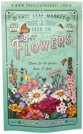 Rocky Mountain Wildflower Seeds Mix - 4 oz Seed Pouch - 22 Wild Flower Seed Varieties - Annuals, Perennials and Bi-Annuals - Flower Garden
