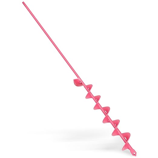 SYITCUN Auger Drill Bit for Planting - 2"X32" Heavy-Duty Garden Auger Spiral Drill Bit - Bulb Planter Tool & Auger Post Hole Digger - 3/8" Hex Drive Drill