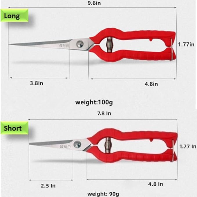 Extra Short Edge Stainless Steel Pruning Shears Fruit Trees Bonsai Sharp Garden Scissors Tool