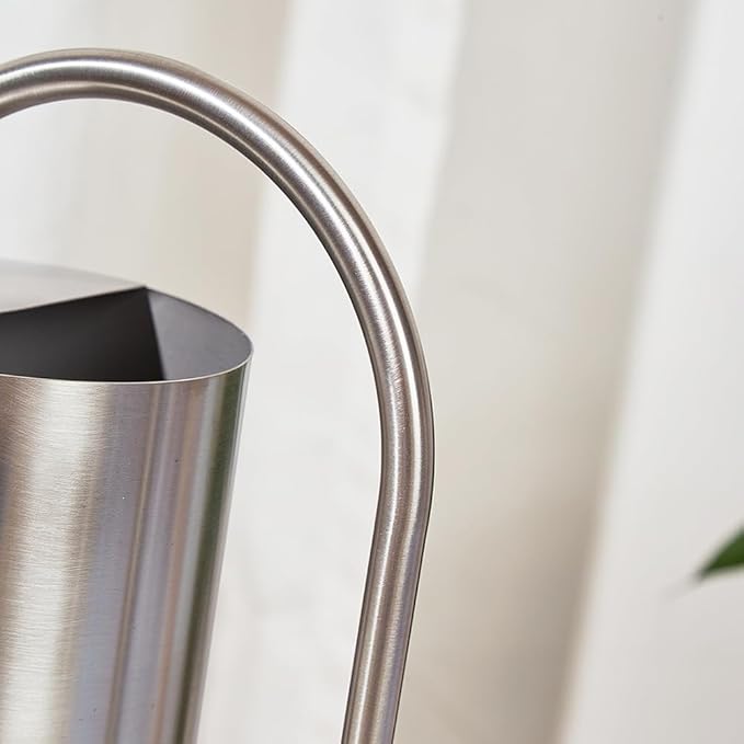 Watering Can for Indoor Plants, 50 oz/1.5L Stainless Steel Watering Can Pot with Long Spout, Garden Watering Cans with Comfortable Handle for Indoor House Plants Bonsai Flower Decorative