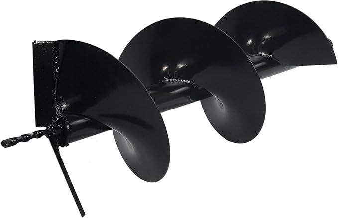 XtremepowerUS Replacement Auger Digging Bit 10" For Post Holes Earth Digger Planting Drill 3/4" Shaft Size Fence Hole Digging Bit