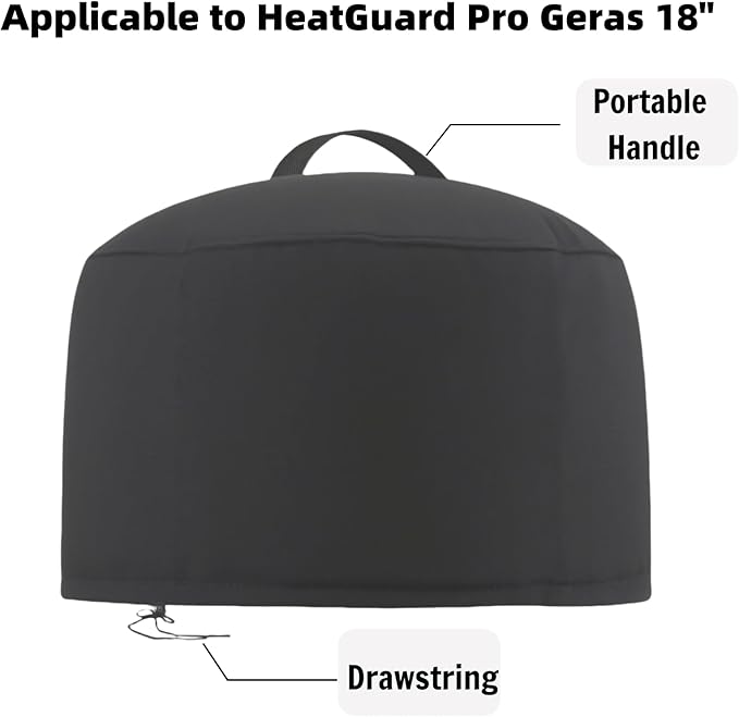 Pizza Oven Cover for HeatGuard Pro Geras 18,TwoPone Waterproof Pizza Oven Accessories Carry Cover for Outdoor