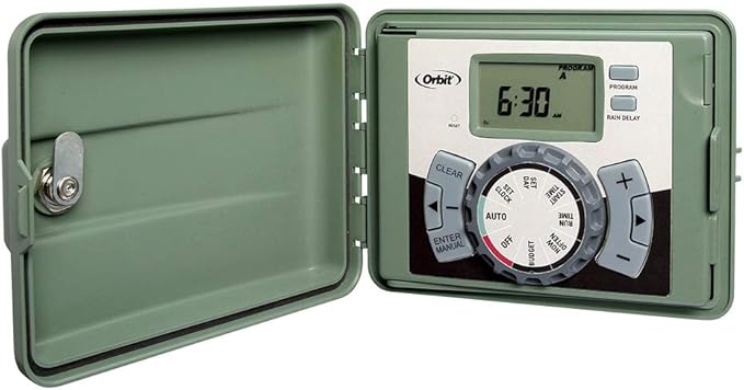 Orbit 57896 6-Station Outdoor Swing Panel Sprinkler System Timer