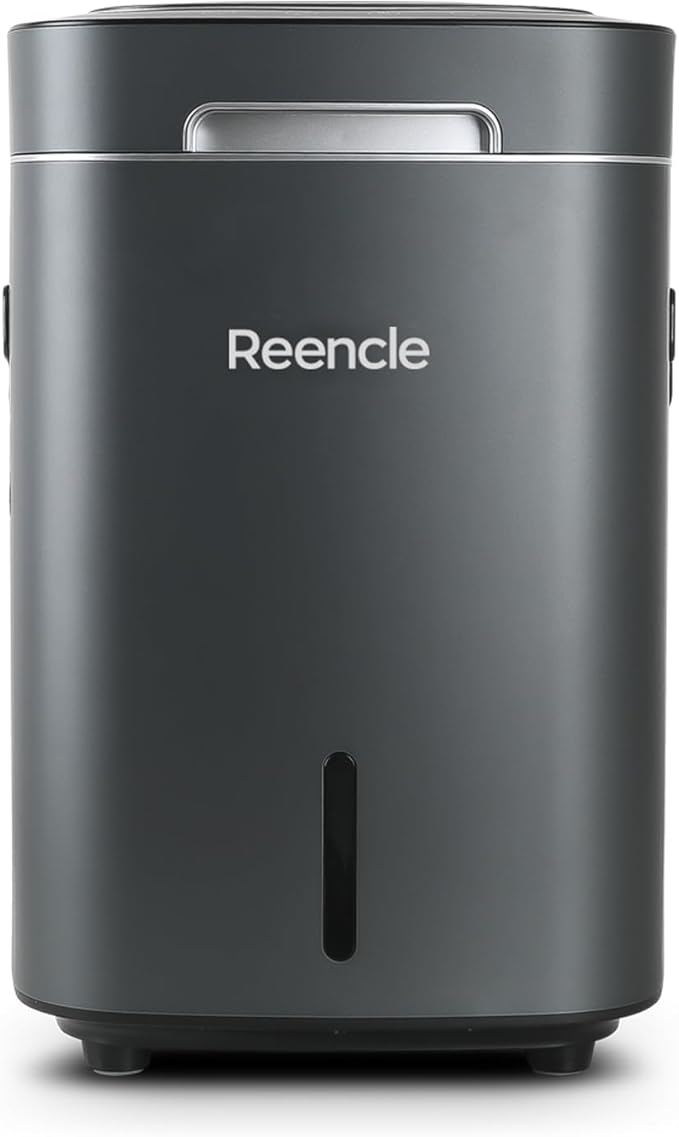 Prime Electric Composter - 14L Kitchen Composter, Decomposes Up to 2.2 lbs Food Waste Daily, Odorless Indoor Composting with Whisper-Quiet Technology & Rapid Decomposition (Silver)