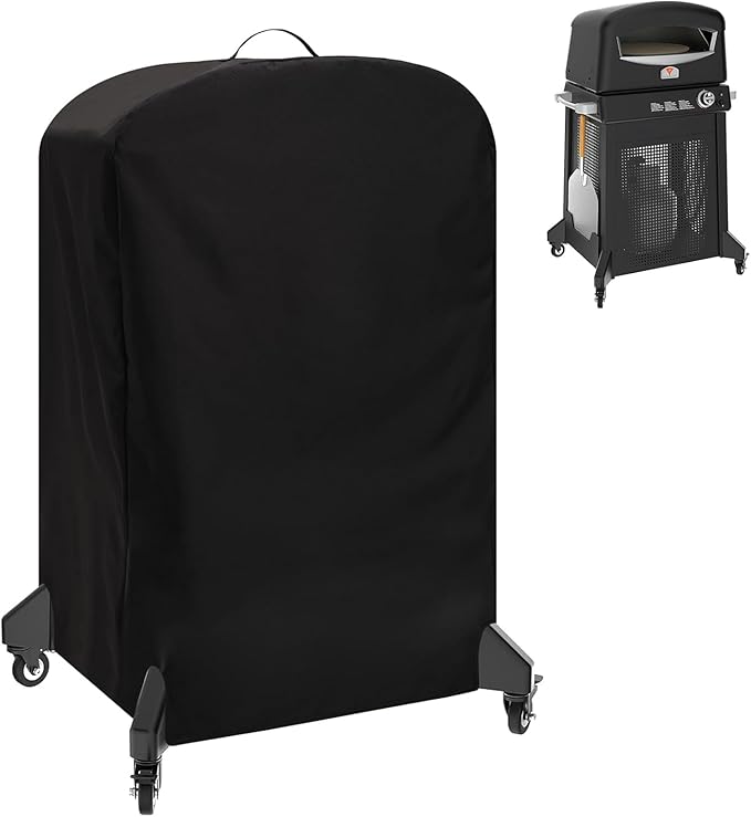 Pizza Oven Cover for Blackstone 6825 6824, 16 inch Outdoor Pizza Oven Accessories, Waterproof Blackstone Pizza Oven Cart Cover w/Top Handle & Windproof Buckles