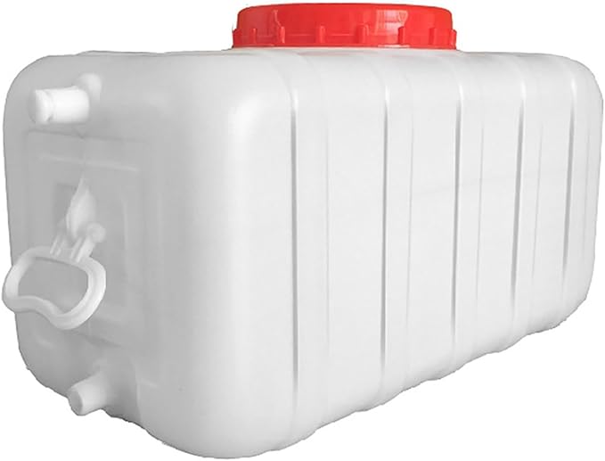 Water Storage Tank for Camping, Plastic Water Containers with Spigot for Emergency Water Storage Household Outdoor Camping Hiking Self-Driving Tour(Size:25L)
