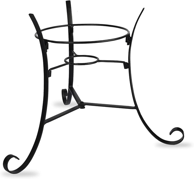 12" Tall Iron Gazing Ball Stand, Classic Stylelish Garden Hardware Metal holder for 8/10/12-Inch, Strong and Durable handmade Gazing Globe Display Stand Decoration for Outdoor, Home, Yards