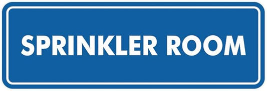 Signs ByLITA Standard Sprinkler Room Sign (Blue) - Medium