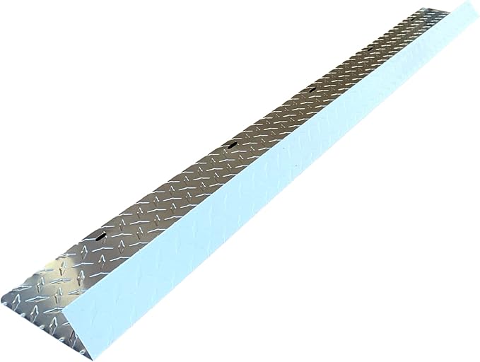 Eagle 1-26 Gauge 5 Foot Rain Diverter - Nails and Instructions Included (Mill Finish Aluminum, Copper, Galvanized, Stainless Steel & More) (1, Aluminum Diamond Plate - White)