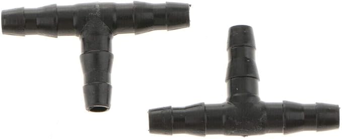 10PCS Micro Drip Irrigation System Dripper Tee Pipe Barb Hose Watering Garden