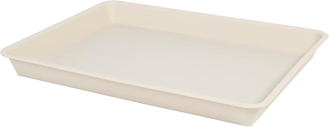 Plant Saucer Growing Tray, Seed Starter Tray Rectangular, Heavy Sturdy Plastic Plant Saucers Drainage Trays, Plant Drip Trays for Pots, Seed Starter Growing Tray (11 x 9 inch, 1 Pack)