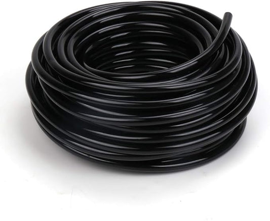 Garden Irrigation Tubing,1/4" Blank Distribution Tubing 50ft Flexible Tubing,Watering Drip Automatic Irrigation Equipment Set for Garden Greenhouse,Flower,Patio,Lawn (50 ft)