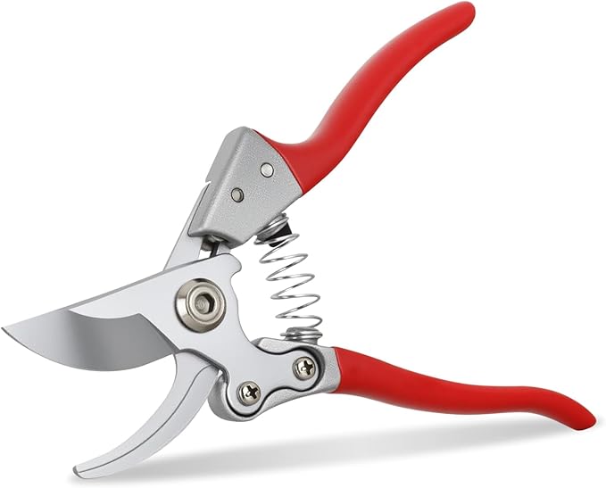 Yesker Pruning Shears Garden Shears 8.6" Professional Bypass Garden Scissors Yard Clippers with Sharp SK5 Steel Blade Heavy Duty Hand Pruners for Branch Flower Plant Trimming Cutting Gardening Tools
