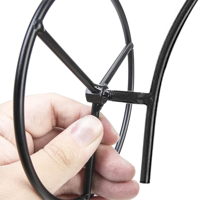 Ornament Display Stand Air Plant Stand Iron Hanging Stand Flower Pot Stand Rack Holder for Hanging Glass Globe Witch Ball Terrarium Christmas Ornament and Home Wedding Decoration (Moon shape2)