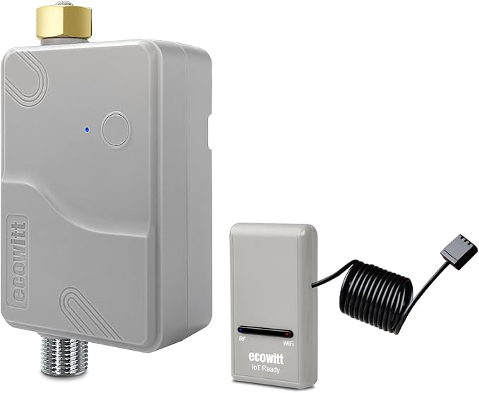 ECOWITT Smart Watering Timer Kit GW1208, Includes WFC01 Sprinkler Timer and GW1200 IoT Gateway, 915 MHz