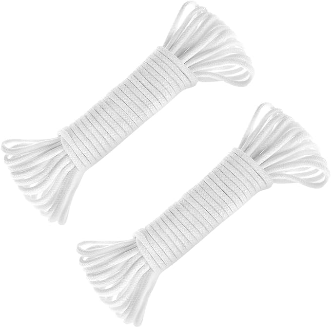 ORIMERC 200 feet 1/12 inch Self Watering Capillary Wick Cord Vacation Plant Sitter DIY Hydroponic Wicking Rope Seeds Start Planter Pot Automatic Potted Flower Passive Lazy Waterer String System Device