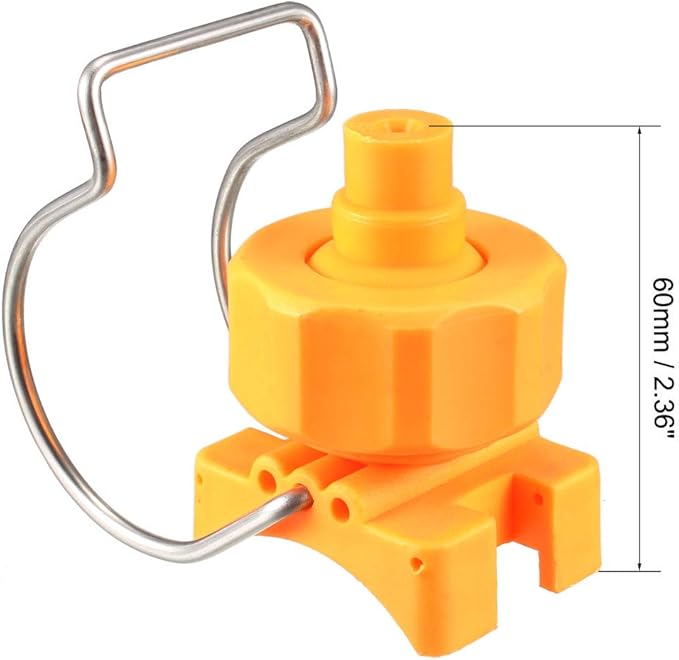 uxcell Spray Nozzle, 1-1/2" Adjustable Ball Flat Fan Full Cone Clamp Clip Nozzle Watering Irrigation
