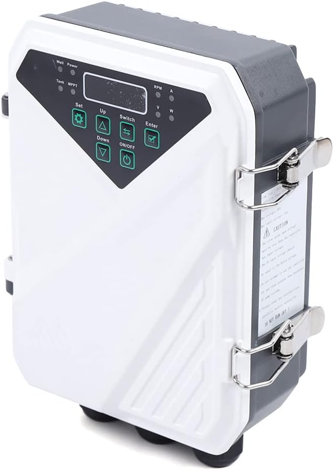 Deep Well Submersible Pump, 500W DC 48V Solar Water Pump 3Inch Stainless Steel Submersible Well Pump, Maximum Head 357.61 for Farm Ranch Irrigation