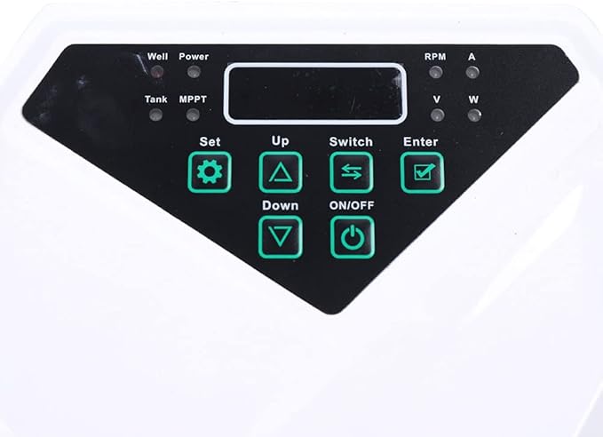 Deep Well Submersible Pump, 500W DC 48V Solar Water Pump 3Inch Stainless Steel Submersible Well Pump, Maximum Head 357.61 for Farm Ranch Irrigation