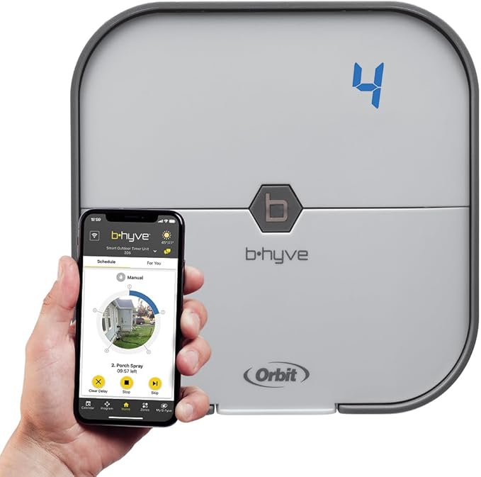 Orbit 57915 B-hyve 4-Zone Indoor Smart Sprinkler Controller