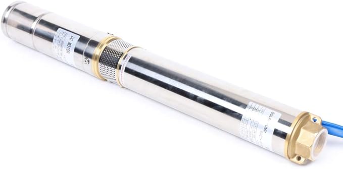 Deep Well Submersible Pump, 400W DC 48V Solar Water Pump 3Inch Stainless Steel Submersible Well Pump, Maximum Head 154.2ft for Farm Ranch Irrigation