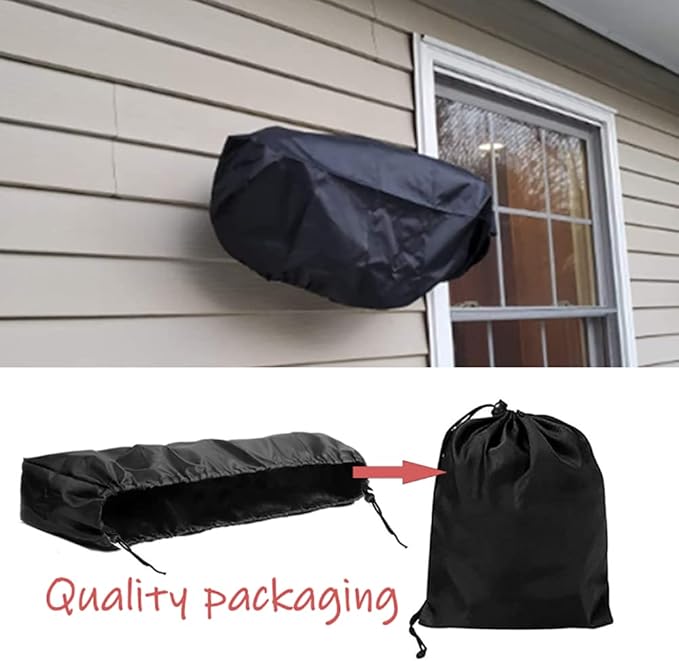 Wall-Mounted Patio Heater Cover - Black 36.5''L *9.5''H *6.5 '' W Electric Heater Cover,420D Oxford Waterproof Dustproof Infrared Heater Covers for Indoor Outdoor Garage Backyard Hanging Patio Heaters