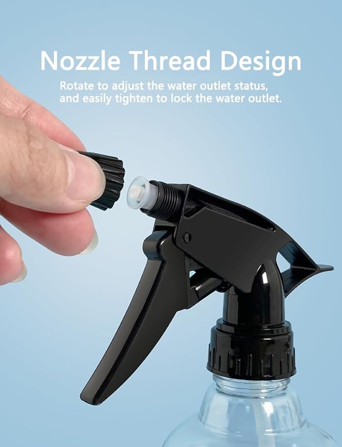 2 PCS Plastic Spray Bottles 8 oz Empty Spray Bottle with Adjustable Nozzle Mini Spray Bottle Liquid Sprayer for Kitchen Cleaning Hair Bath Beauty Spa Water Plants