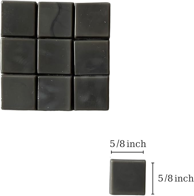 SMEIINIK 1.1lb Bulk Single Iridescent Color Mosaic Tiles for Crafts, Glass Mosaic Pieces for Mosaic Puzzles, Stained Glass Tiles for Mosaic DIY, Mosaic Making Supplies(AJ09-22)