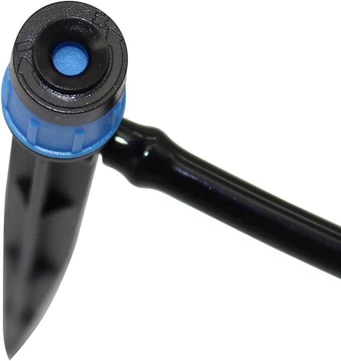 Lxcom Lighting 100 Pack Irrigation Drippers Drip Emitters Micro Spray Adjustable 360 Degree Full Circle Pattern Water Flow Irrigation Drippers Micro Bubbler Sprinkler Drip System Parts Drip Irrigation