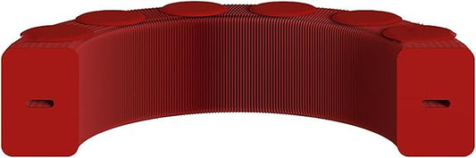 Foldable Kraft Paper Stool, Honeycomb Accordion Folding Bench, Collapsible Paper Stool for Small Spaces, Portable Footrest and Side Table for Living Room and Office,Red-44×31×300cm