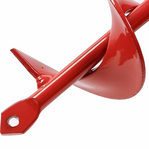 TCBWFY Auger Drill Bit for Planting 1.6x16.5inch Extended Length Garden Auger Spiral Drill Bit for Planting Bulbs Flowers,Post Hole Digger for 3/8”Hex Drill