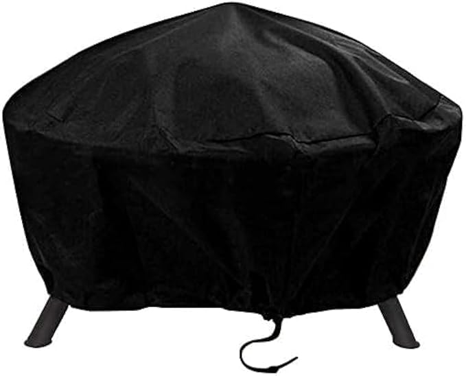 Round Fire Pit Cover, 40 Inches Diameter, 40 x 24 inch Waterproof Firepit Covers, for Patio Fire Pit, Full Coverage Dustproof Anti UV Outdoor Fire Pit Cover