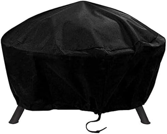 Round Fire Pit Cover, 40 Inches Diameter, 40 x 24 inch Waterproof Firepit Covers, for Patio Fire Pit, Full Coverage Dustproof Anti UV Outdoor Fire Pit Cover
