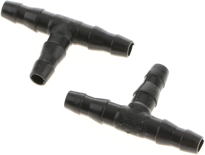 10PCS Micro Drip Irrigation System Dripper Tee Pipe Barb Hose Watering Garden